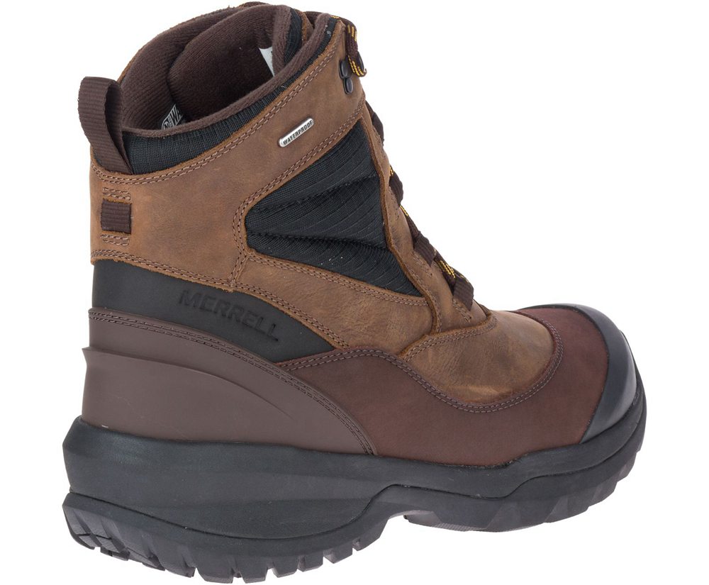 Botas Homem - Merrell Thermo Slush Mid Waterproof - Marrom - WNF758396